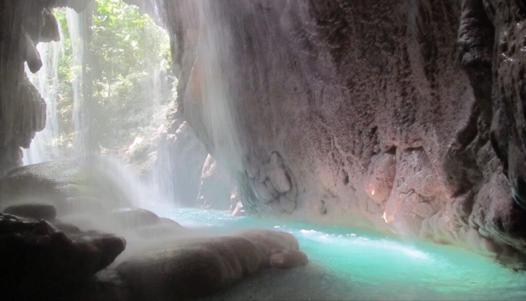 Somerset Falls, view from a cave